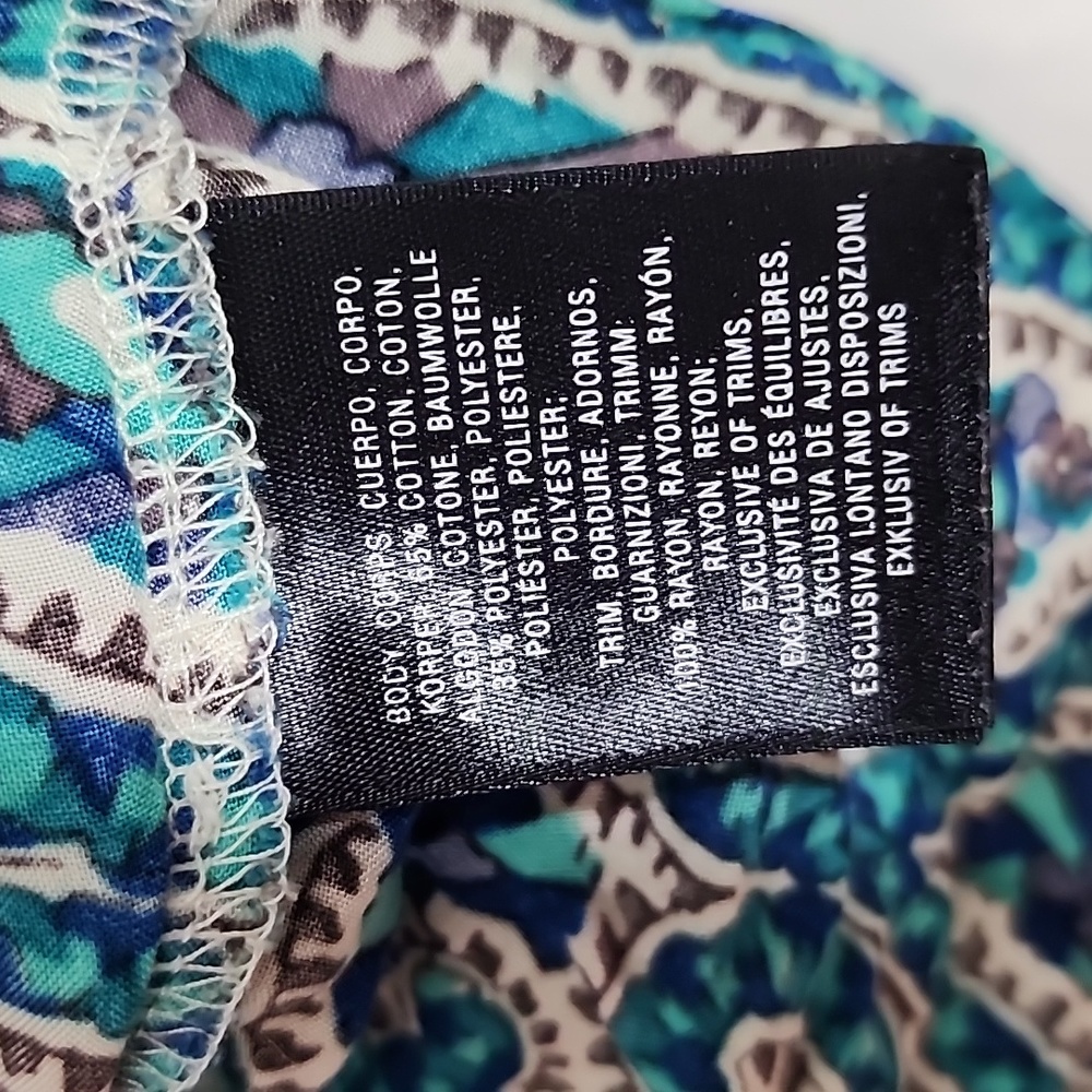 Anthropologie Postmark Paisley Striped Button Down Roll Up Blouse Size M - Picture 8 of 8